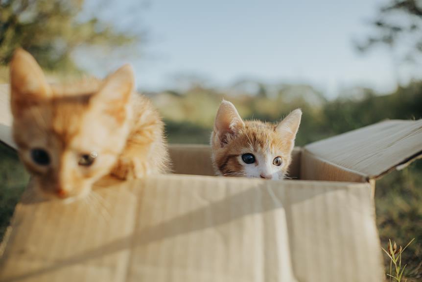 indoor cats enjoy new playtime