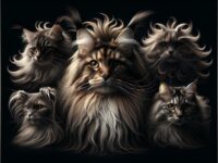 long haired small domestic cats